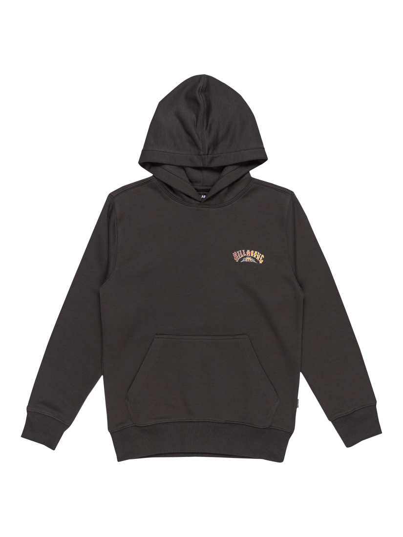 Product image 1 of 2, which shows Billabong Kids' Foundation Logo Graphic Hoodie, Raven, 8 years