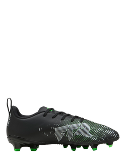 PUMA Kids' Future 8 Play Sports Trainers, Black/Green, Black/Green