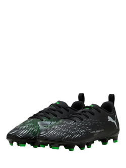 PUMA Kids' Future 8 Play Sports Trainers, Black/Green - view 2, Black/Green