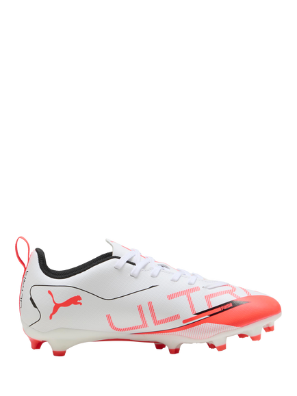 PUMA Kids' Ultra 5 Play Sports Trainers, White/Red, White/Red