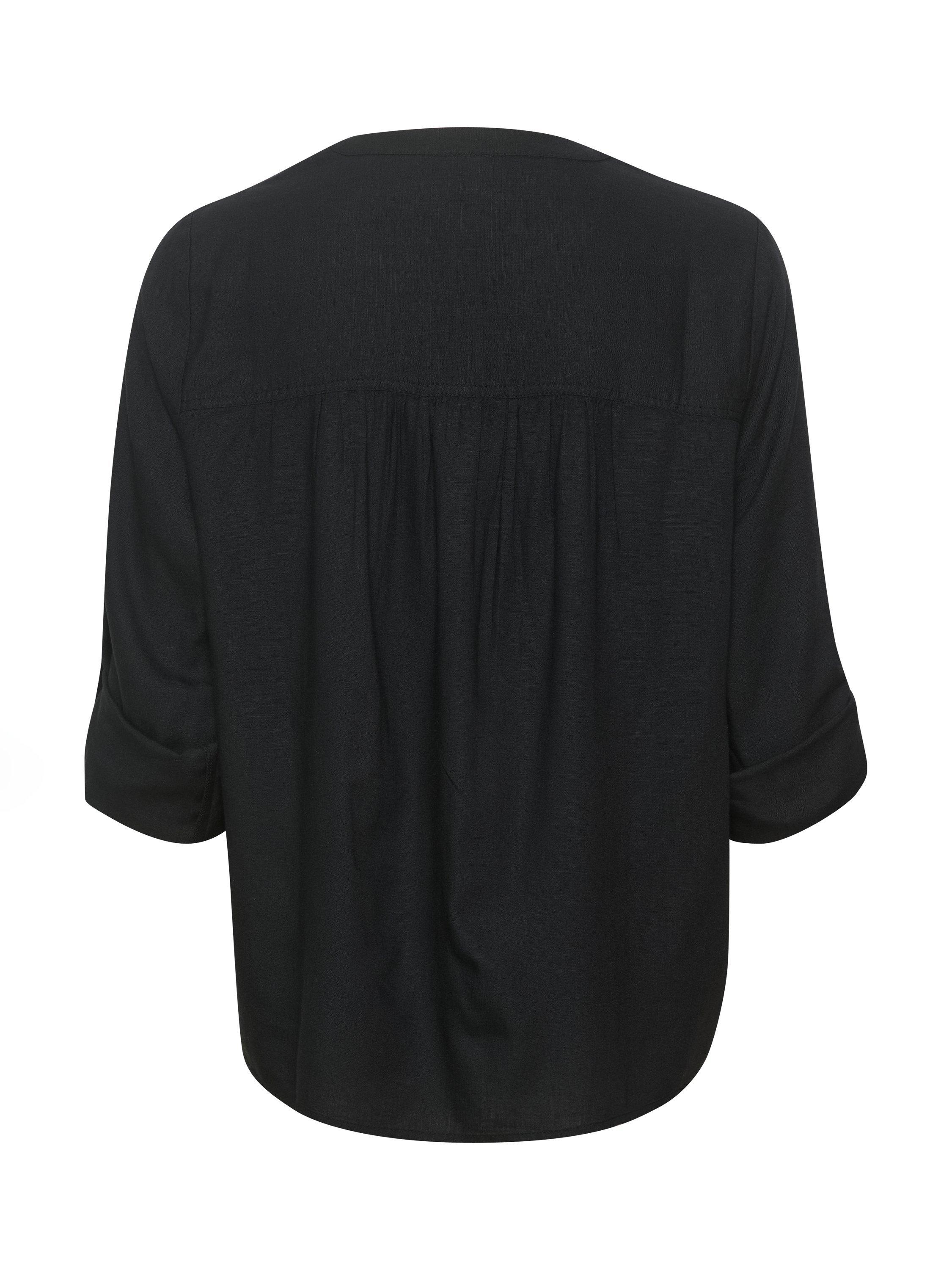 Product image 6 of 6, which shows KAFFE Milia Blouse, Black, 8