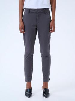 KAFFE Mette Cropped Tailored Trousers, Black Oyster, Black Oyster