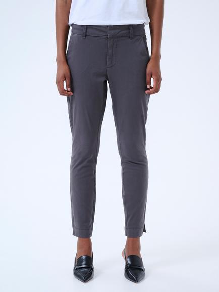 KAFFE Mette Cropped Tailored Trousers, Black Oyster, Black Oyster