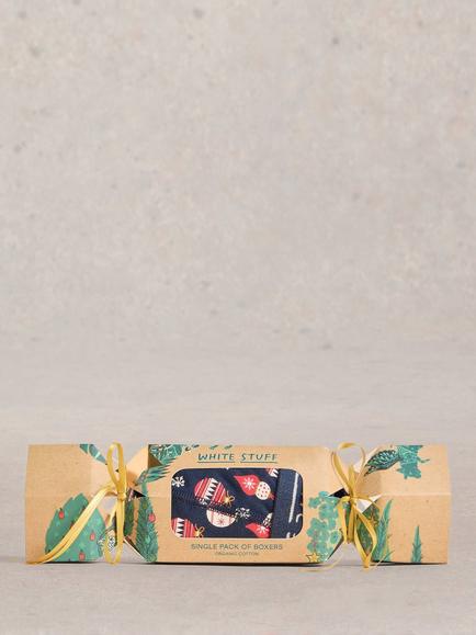 White Stuff Men's Boxers Cracker, Navy Pr, Navy Pr