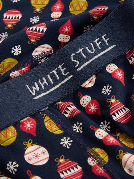 White Stuff Men's Boxers Cracker, Navy Pr - view 2, Navy Pr