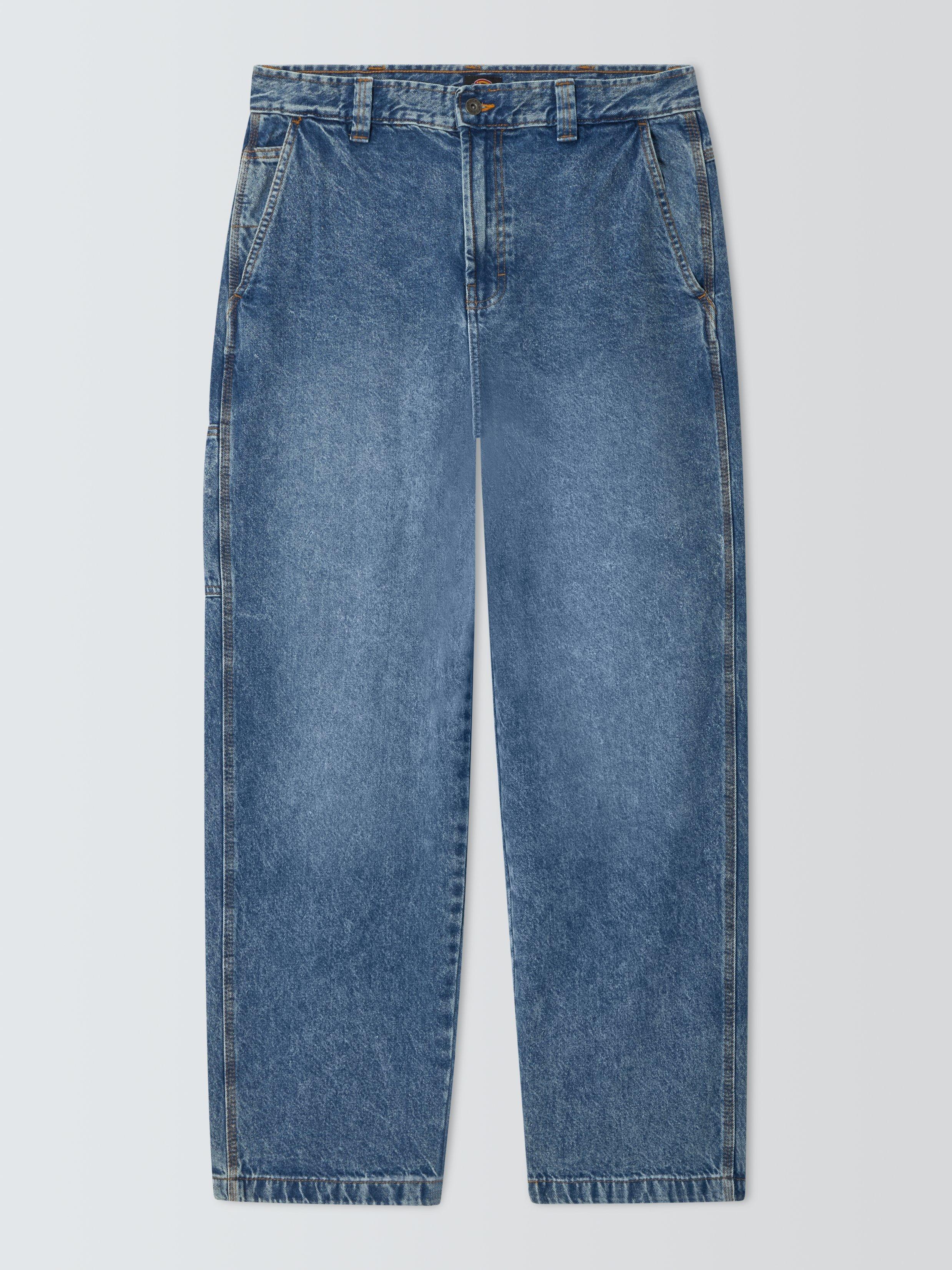 Product image 4 of 6, which shows Dickies Madison Baggy Fit Jeans, Rinsed Blue W/ Fade, 30R