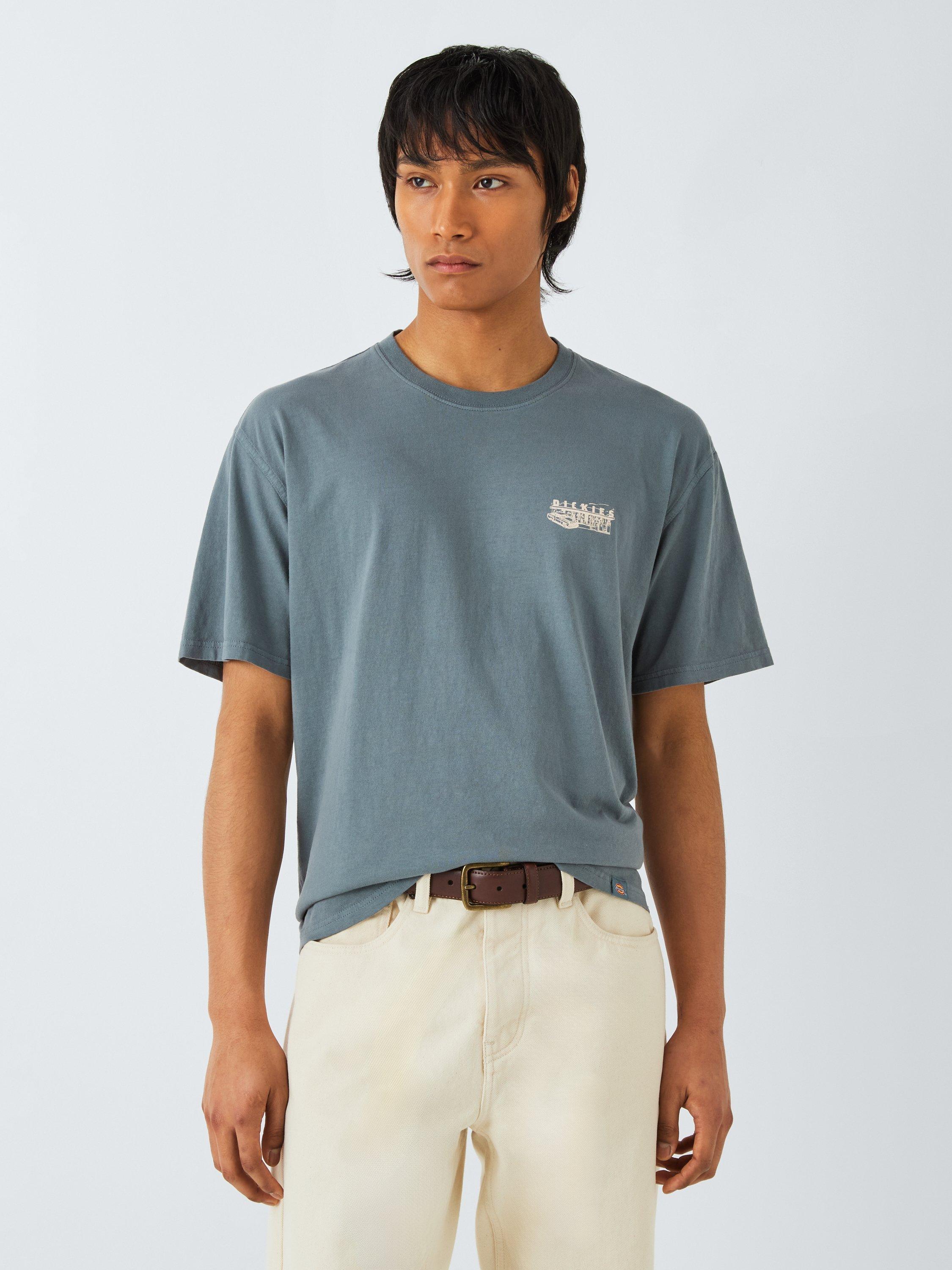 Dickies Service Station Cotton Regular Fit Short Sleeve T-Shirt, Stormy Weather