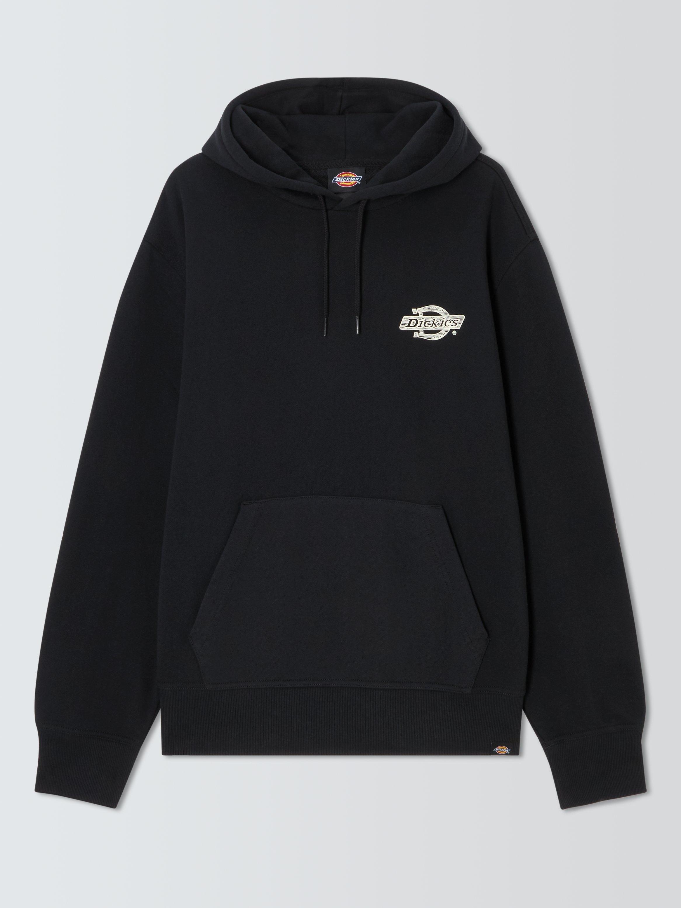 Product image 1 of 1, which shows Dickies Wood Logo Cotton Hoodie, Black, S