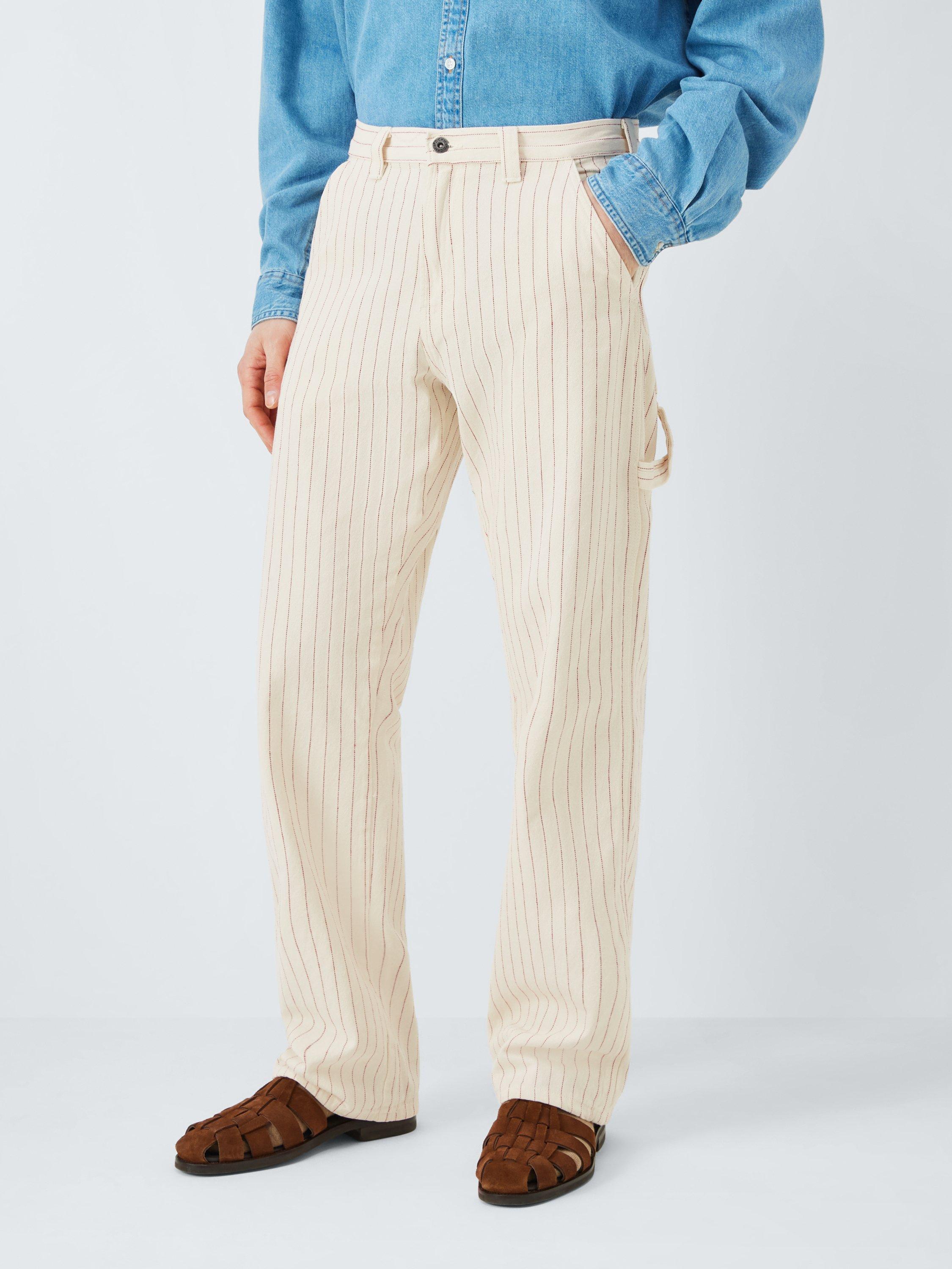 Product image 1 of 6, which shows Dickies Straight Fit Service Carpenter Pants, Egret, 36R