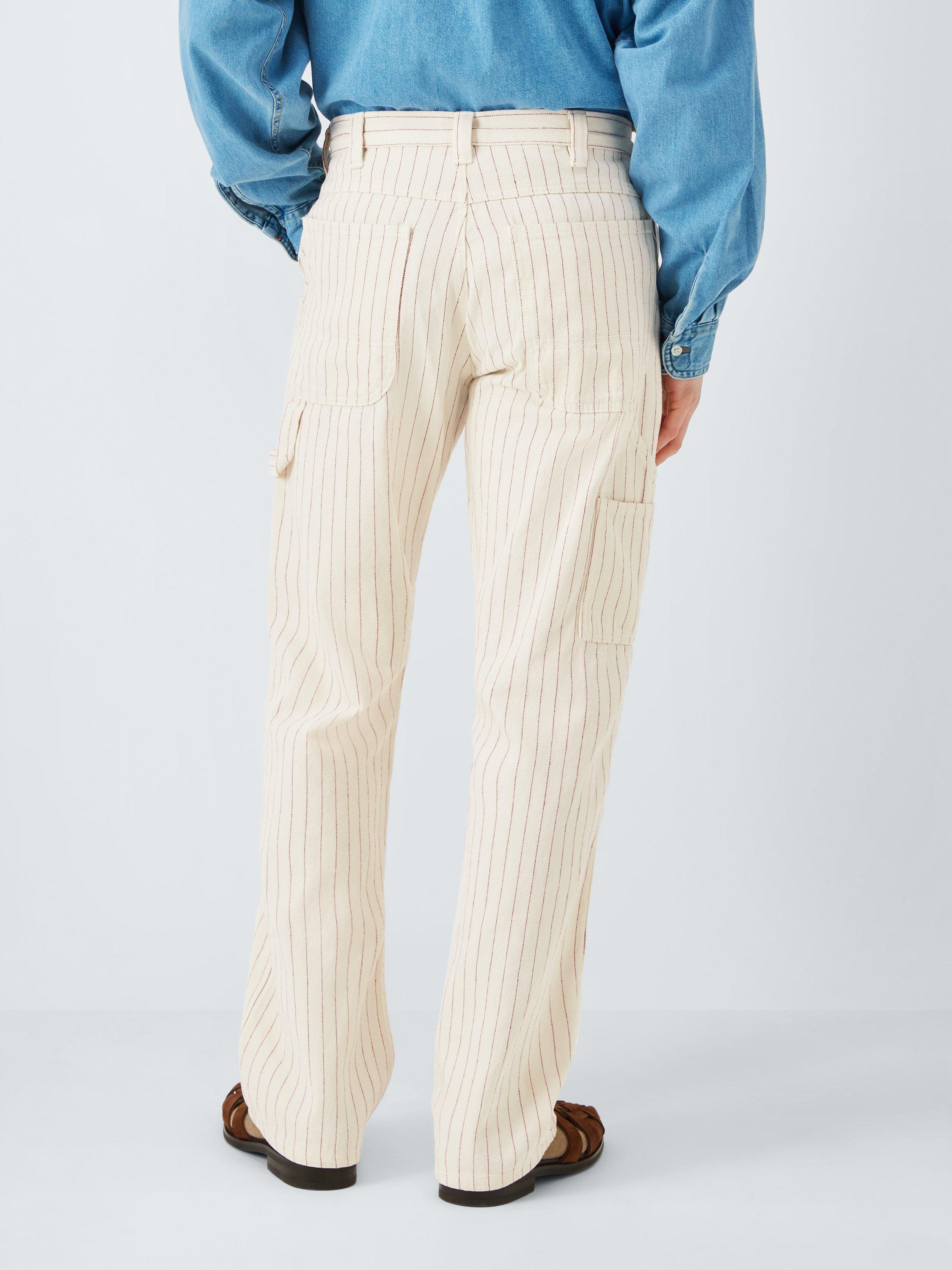 Product image 2 of 6, which shows Dickies Straight Fit Service Carpenter Pants, Egret, 36R