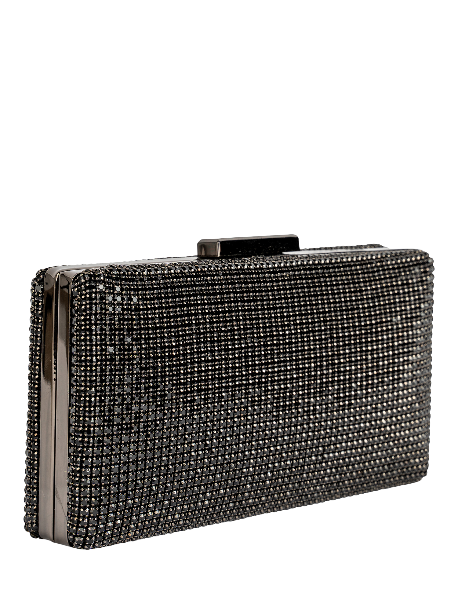 Product image 2 of 3, which shows Paradox London Debra Embellished Box Clutch Bag, Black