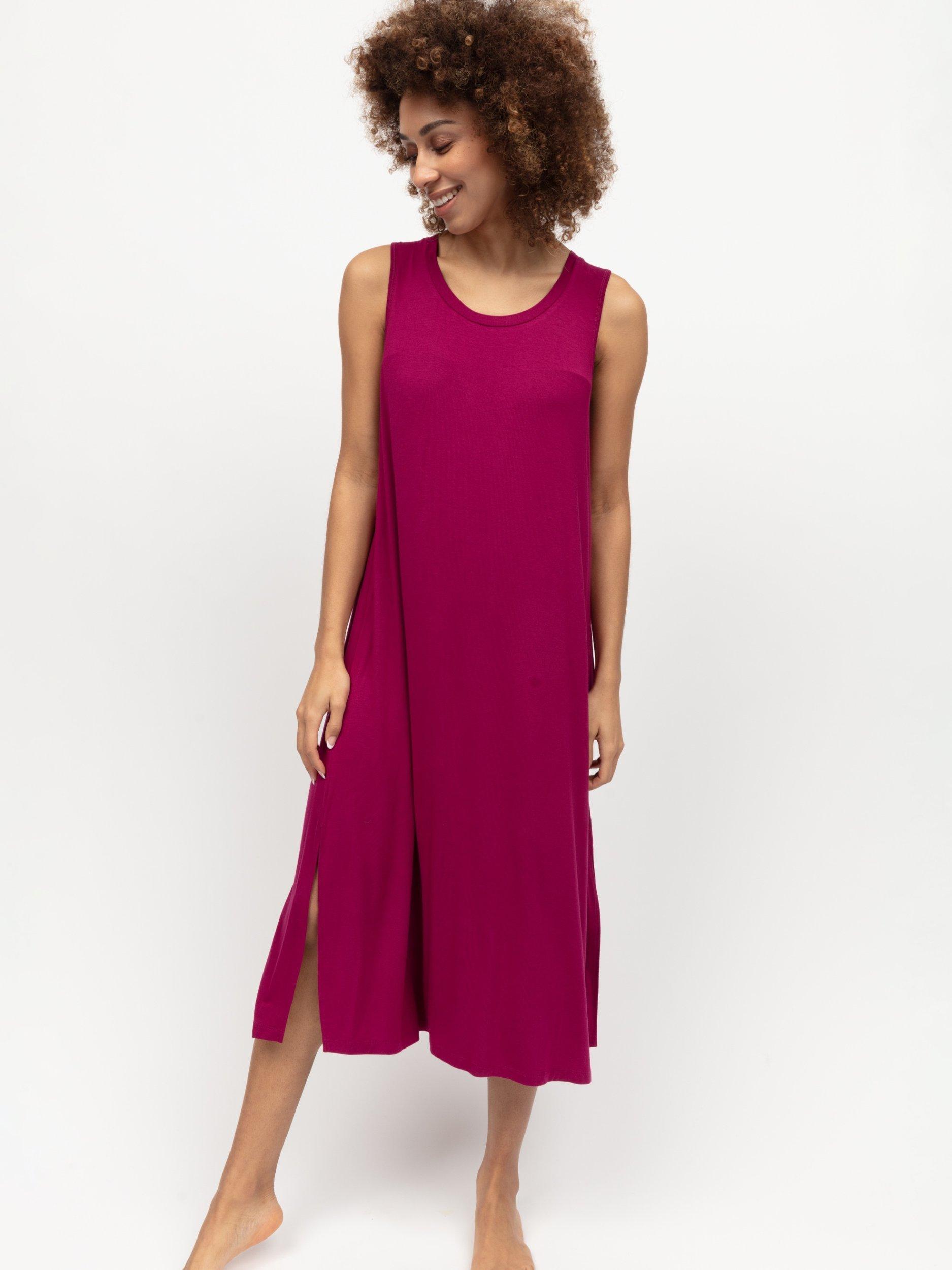 Cyberjammies Penelope Jersey Long Nightdress Berry
