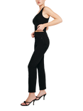 Good American Good Curved Straight Jeans, Black