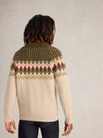 White Stuff Cable Knit Fairisle Jumper, Multi