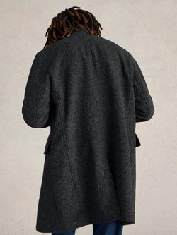 White Stuff Wool Blend Overcoat, Dk Grey - view 2, Dk Grey