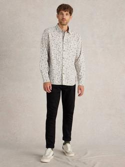 White Stuff Bike Printed Shirt, Nat Mlt, Nat Mlt
