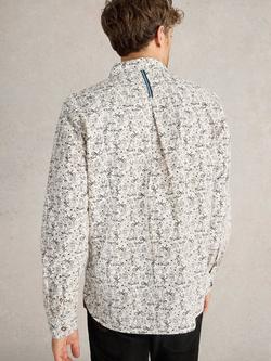 White Stuff Bike Printed Shirt, Nat Mlt - view 2, Nat Mlt