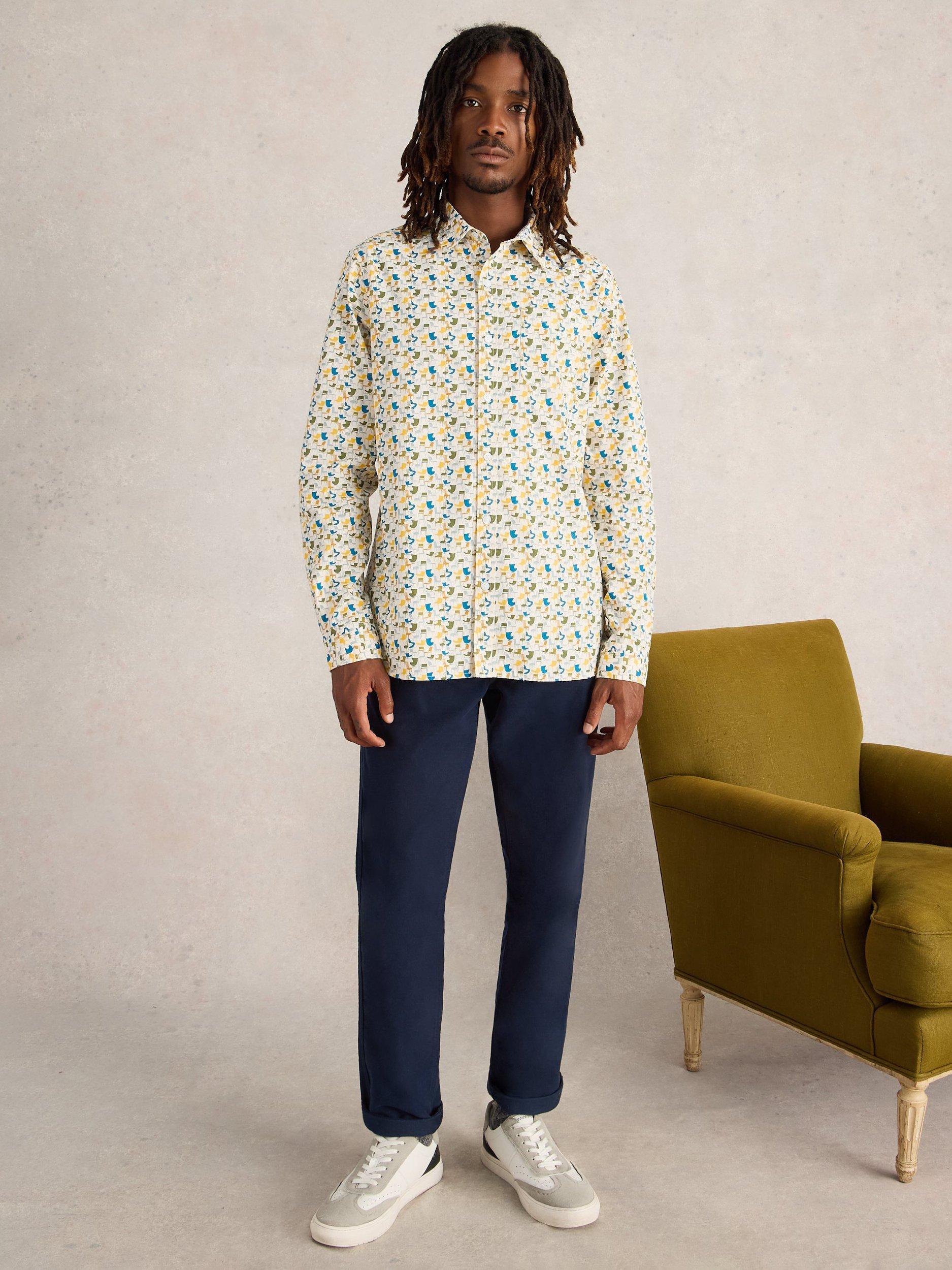 White Stuff Chair Print Shirt, Multi
