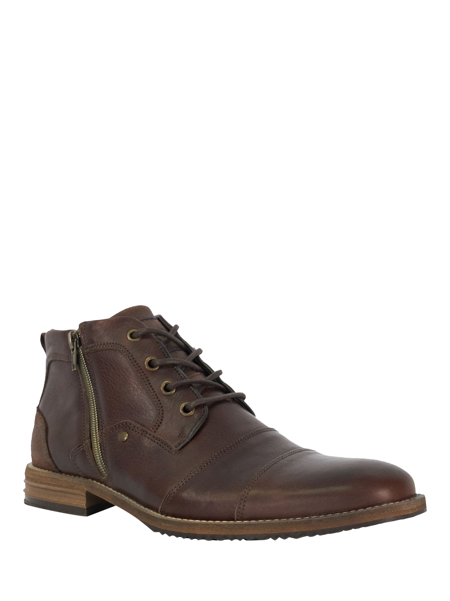 Product image 3 of 6, which shows Dune Captains Leather Boots, Brown, 6