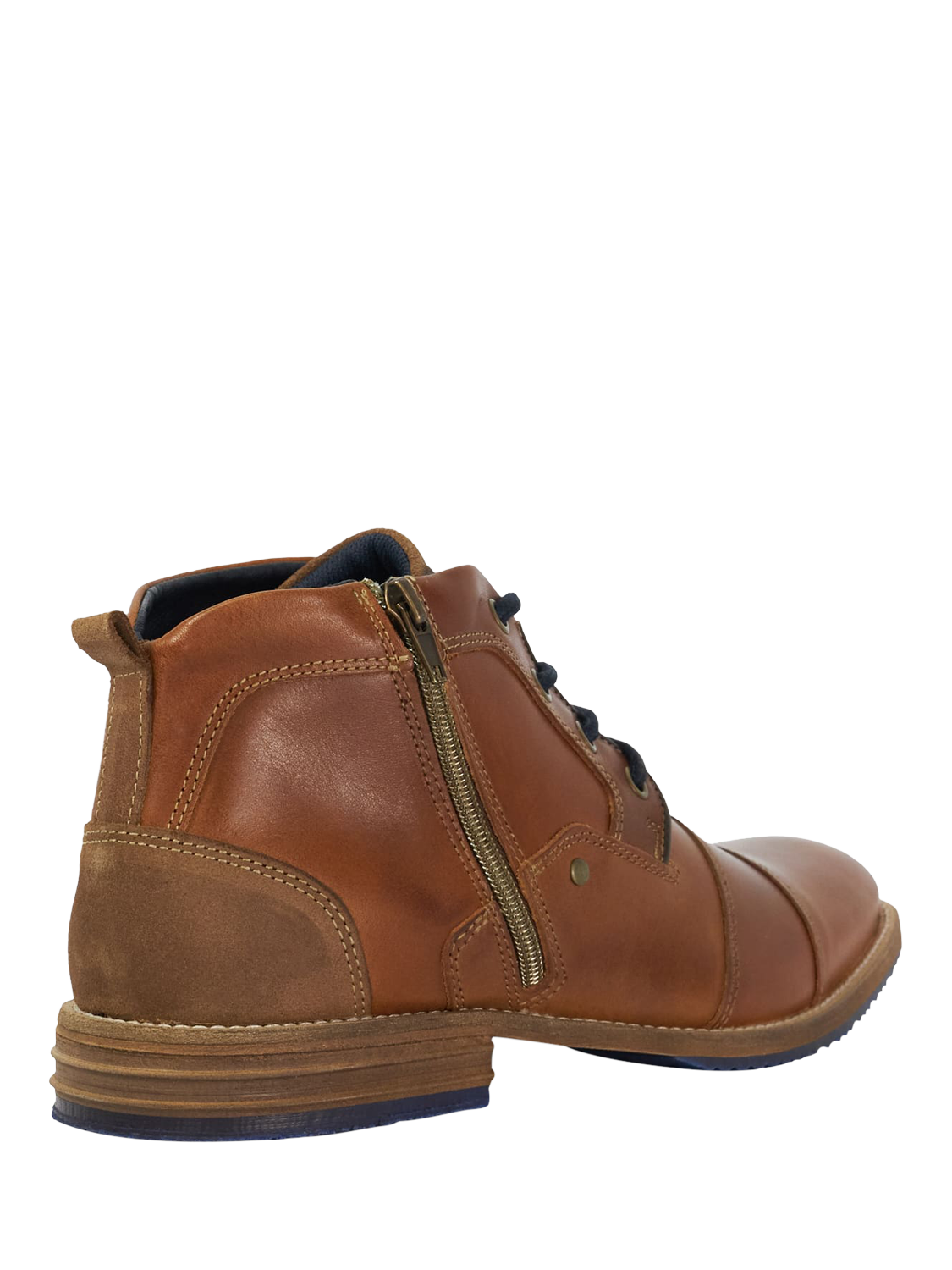Dune Captains Leather Boots Tan