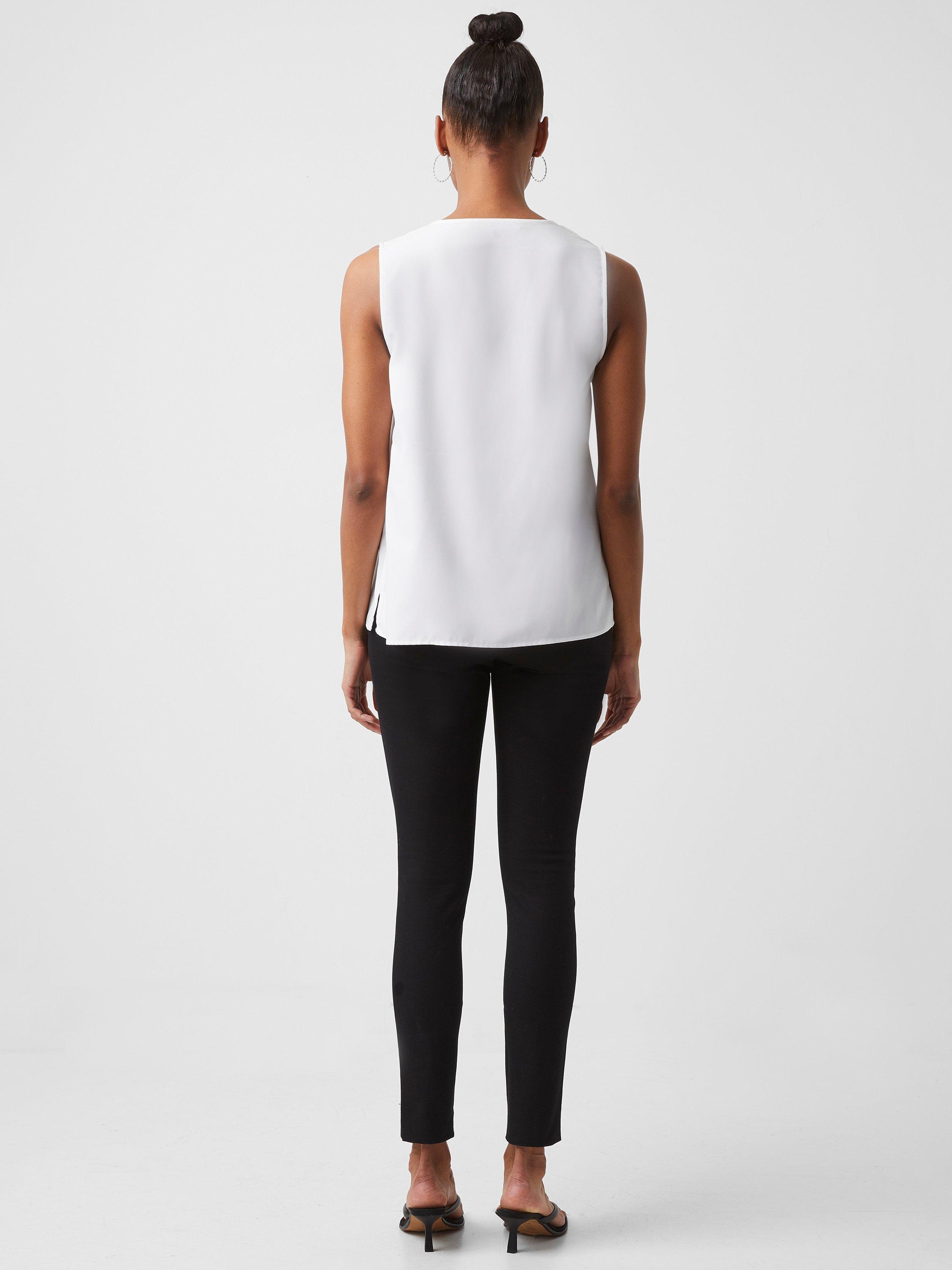 Product image 3 of 4, which shows French Connection Street Twill Skinny Trousers, Black, 10