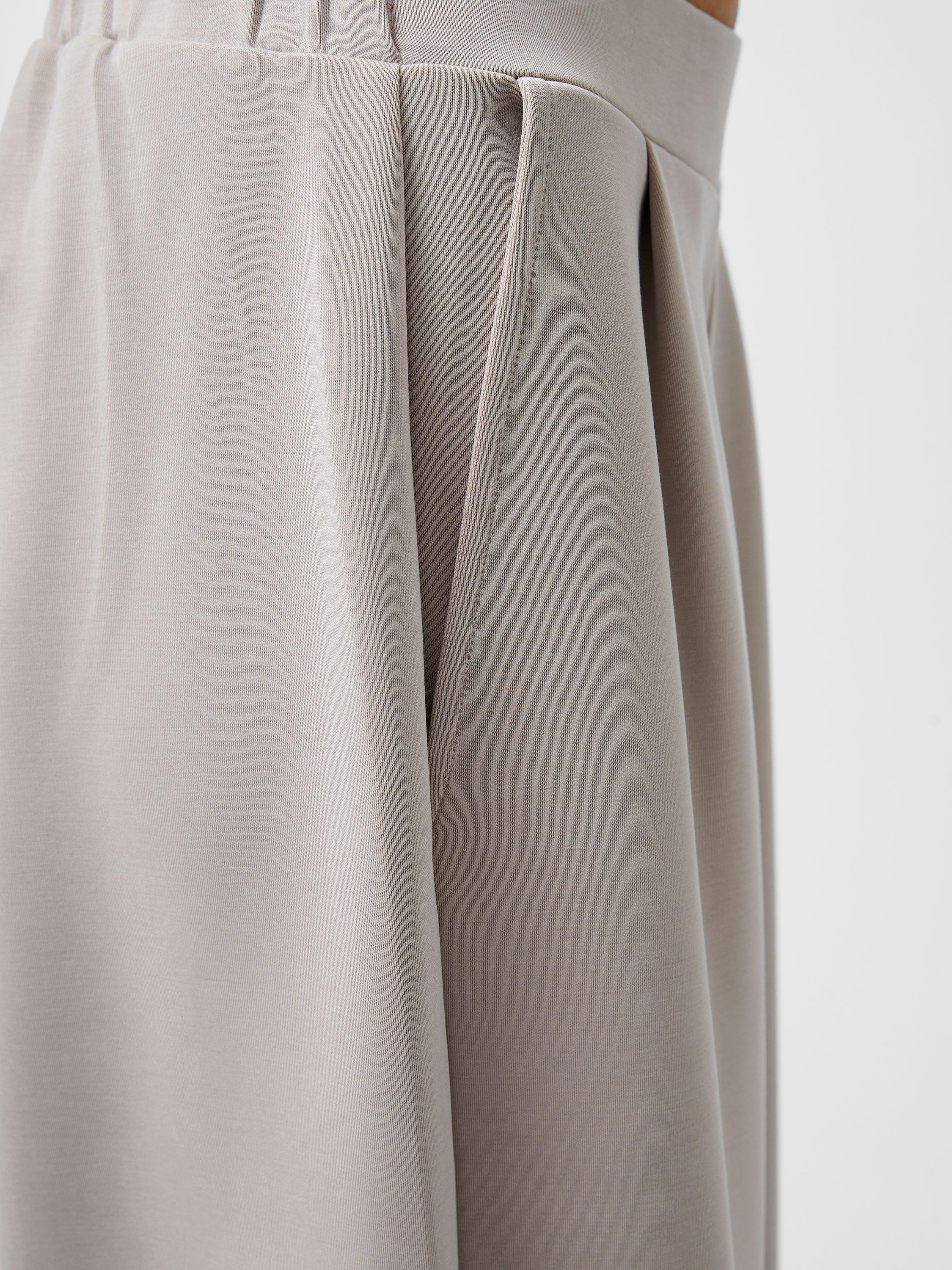 Product image 2 of 4, which shows French Connection Wren Wide Leg Trousers, Washed Macchiato, XS