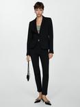 Mango Paloma Pocket Suit Jacket, Black