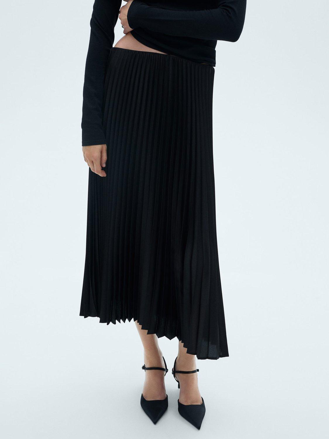 Pleated midi skirt mango best sale