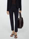 Mango Paloma Skinny Suit Trousers, Navy
