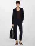 Mango Paloma Skinny Suit Trousers, Navy