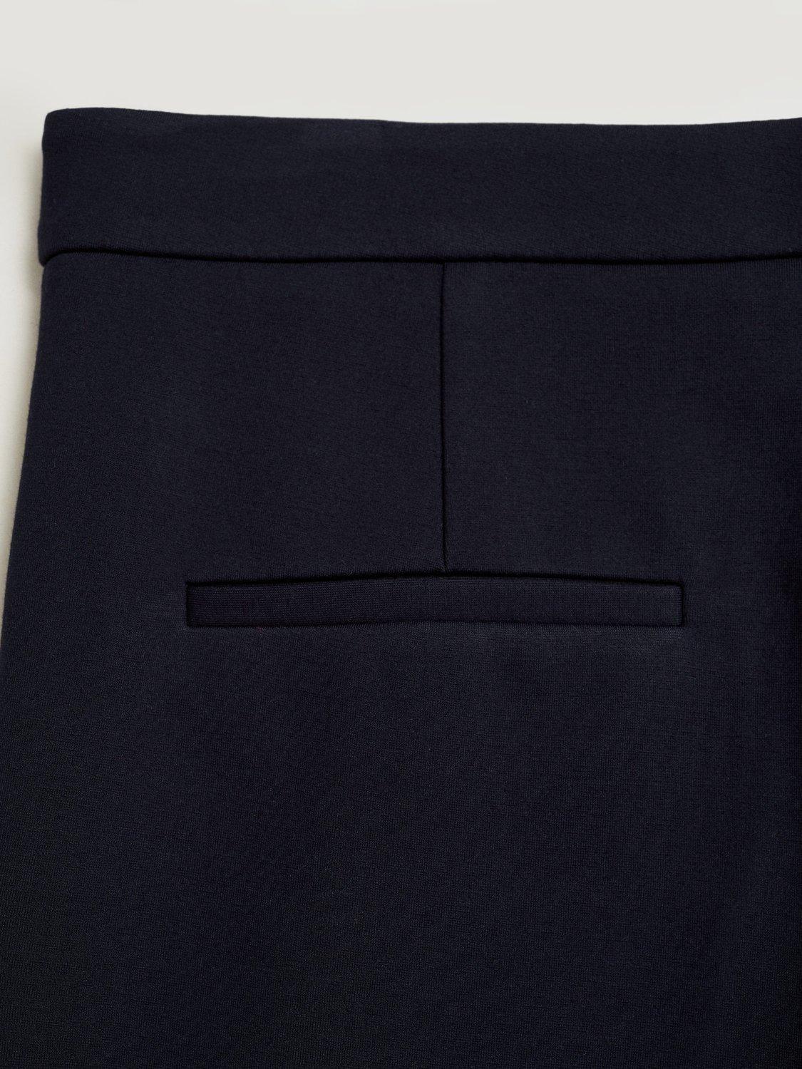 Product image 5 of 7, which shows Mango Paloma Skinny Suit Trousers, Navy, 4