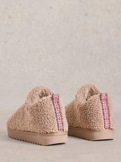 White Stuff Borg Slipper Boots, Natural - view 2, Natural