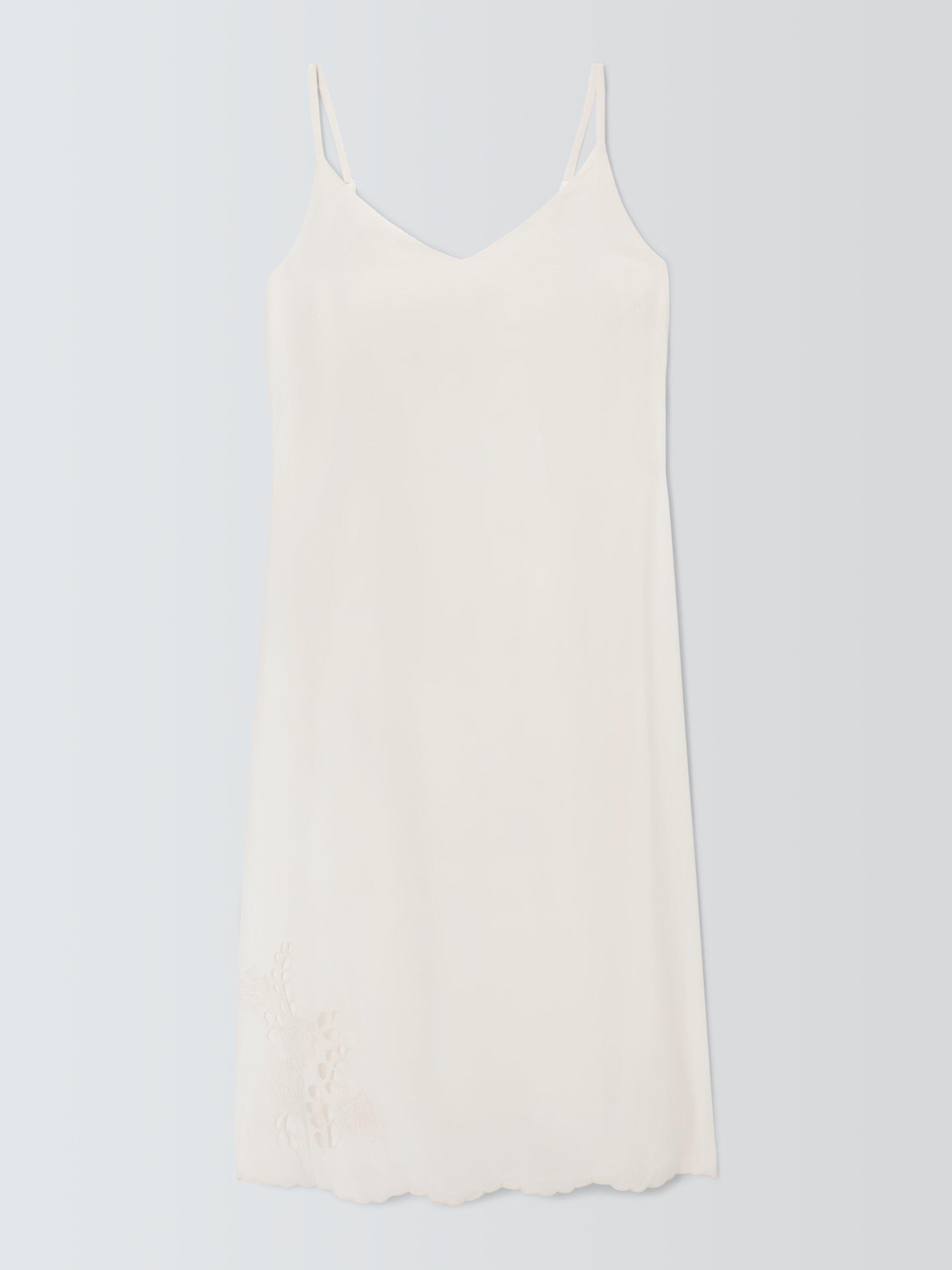 Product image 4 of 6, which shows AND/OR Broderie Anglaise Chemise, Ivory, 8
