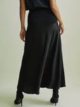 FLORERE A-Line Midi Skirt, Black