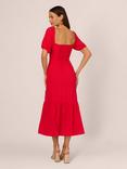 Adrianna by Adrianna Papell Puff Sleeve Dress, Scarlet