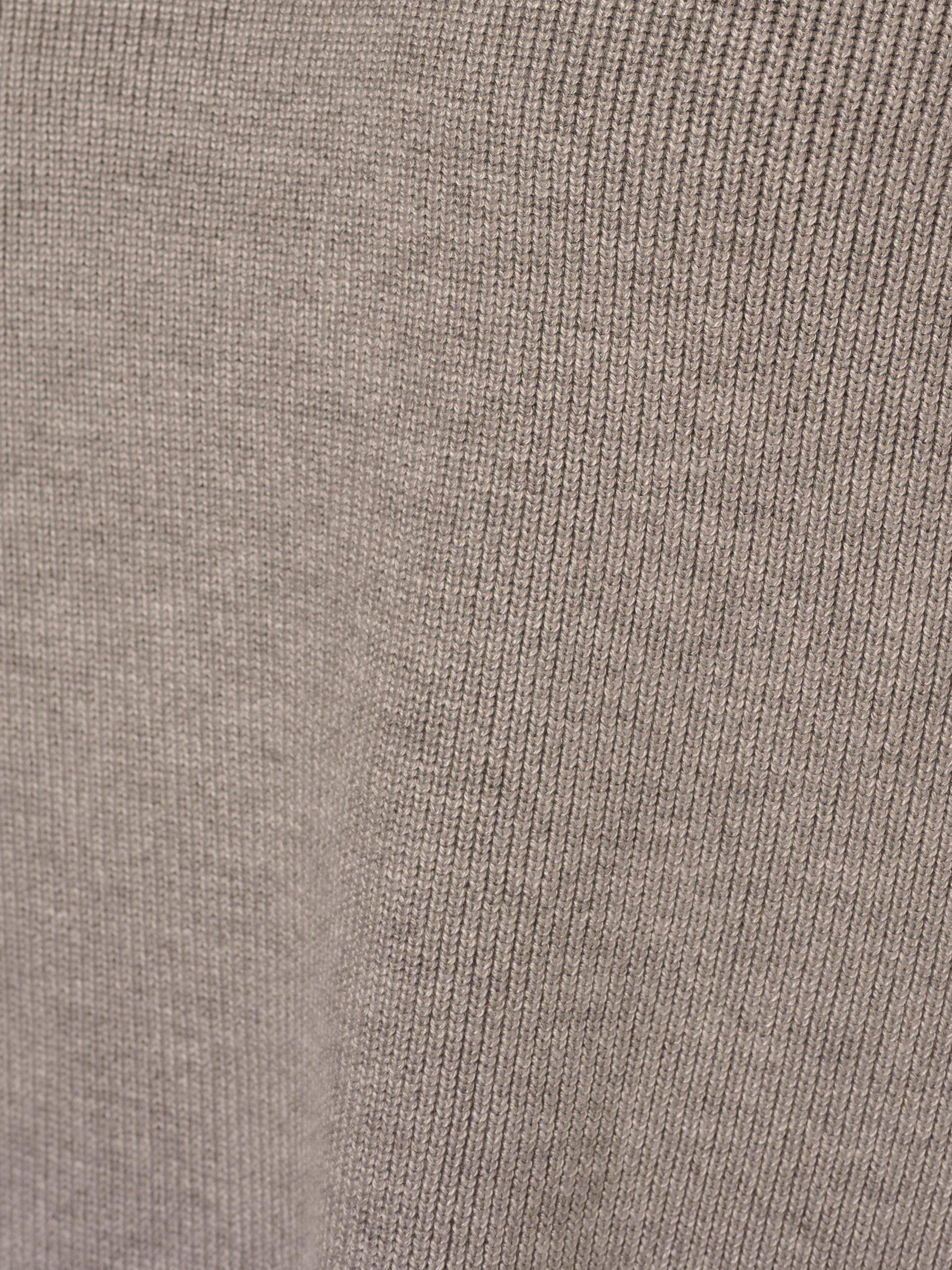 Product image 7 of 7, which shows Adrianna Papell Tipped Stripe Side Button Jumper, Heather Grey/Ivory, XS
