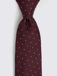 Moss Silk & Wool Pindot Tie