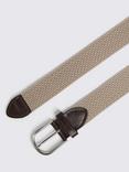 Moss Woven Stretch Belt, Brown