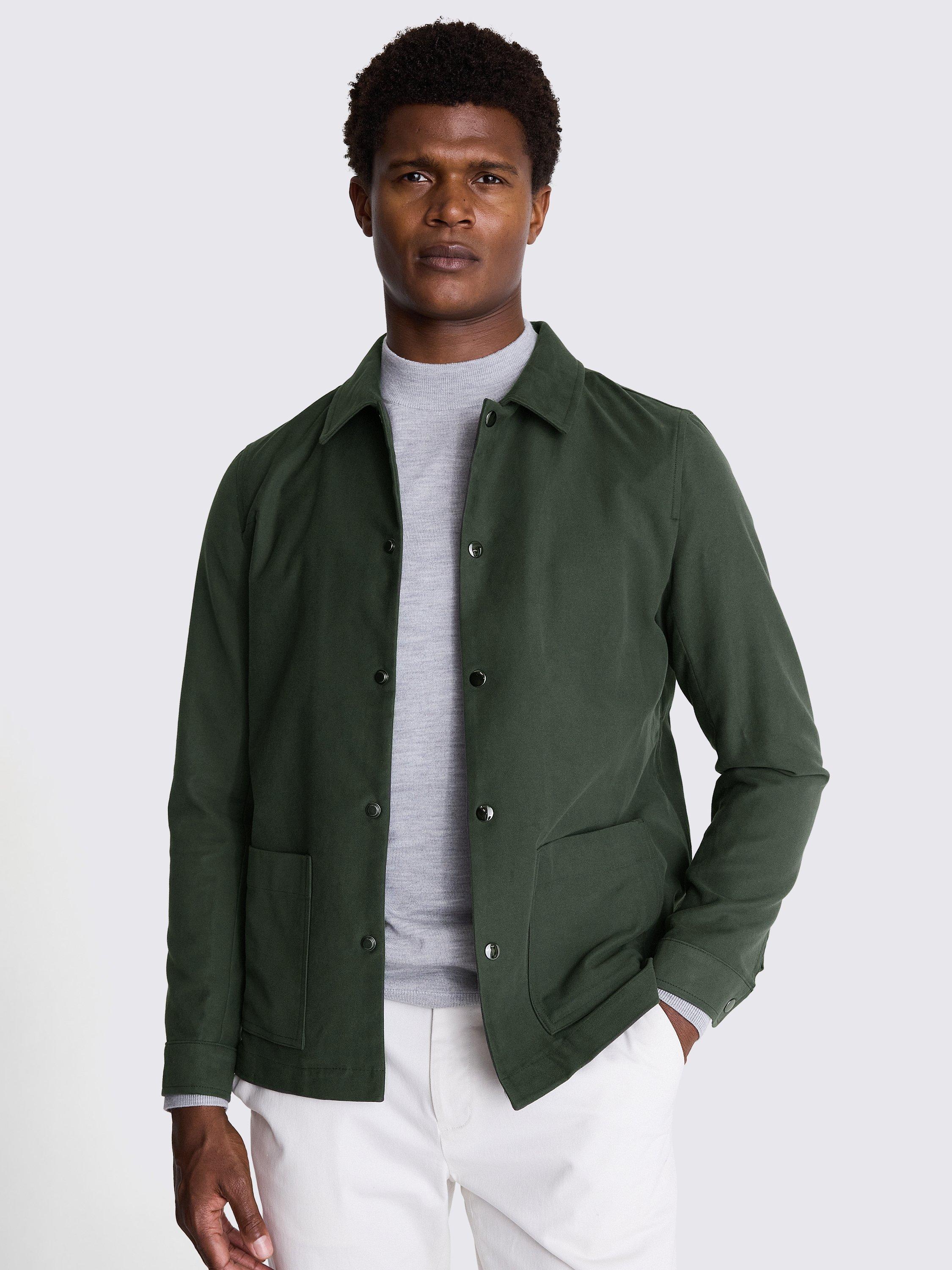 Moss Moleskin Chore Overshirt, Khaki