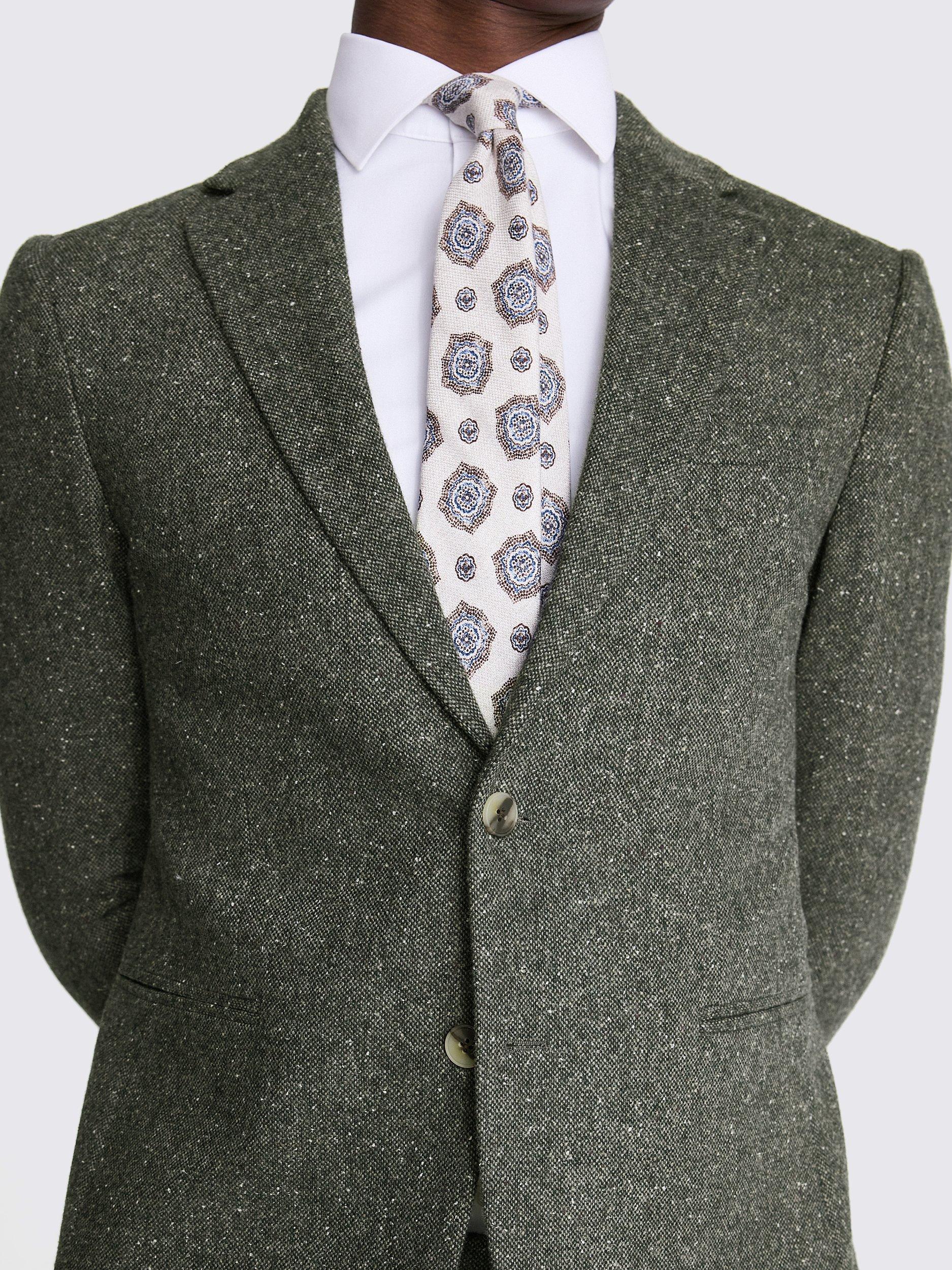 Khaki tweed suit best sale