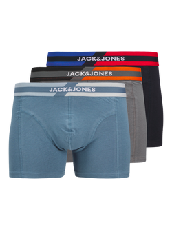 Jack & Jones Kids' Jacsteve Trunks, Pack of 3, Multi, Multi