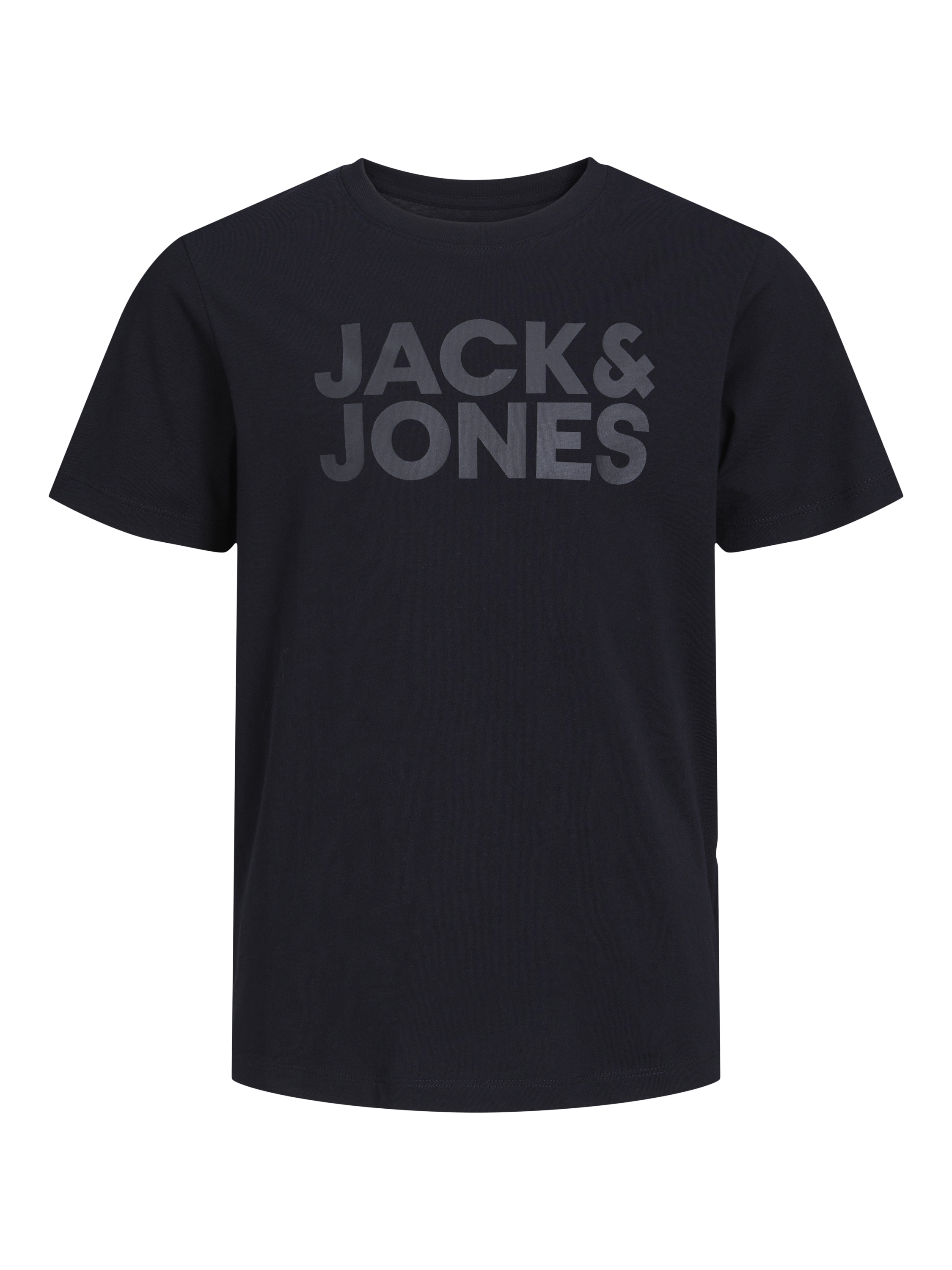 Product image 6 of 6, which shows Jack & Jones Kids' Logo Cotton T-Shirt, Black, 8 years