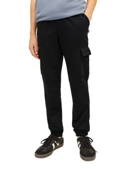 Jack & Jones Kids' Bradley Cargo Trousers, Black