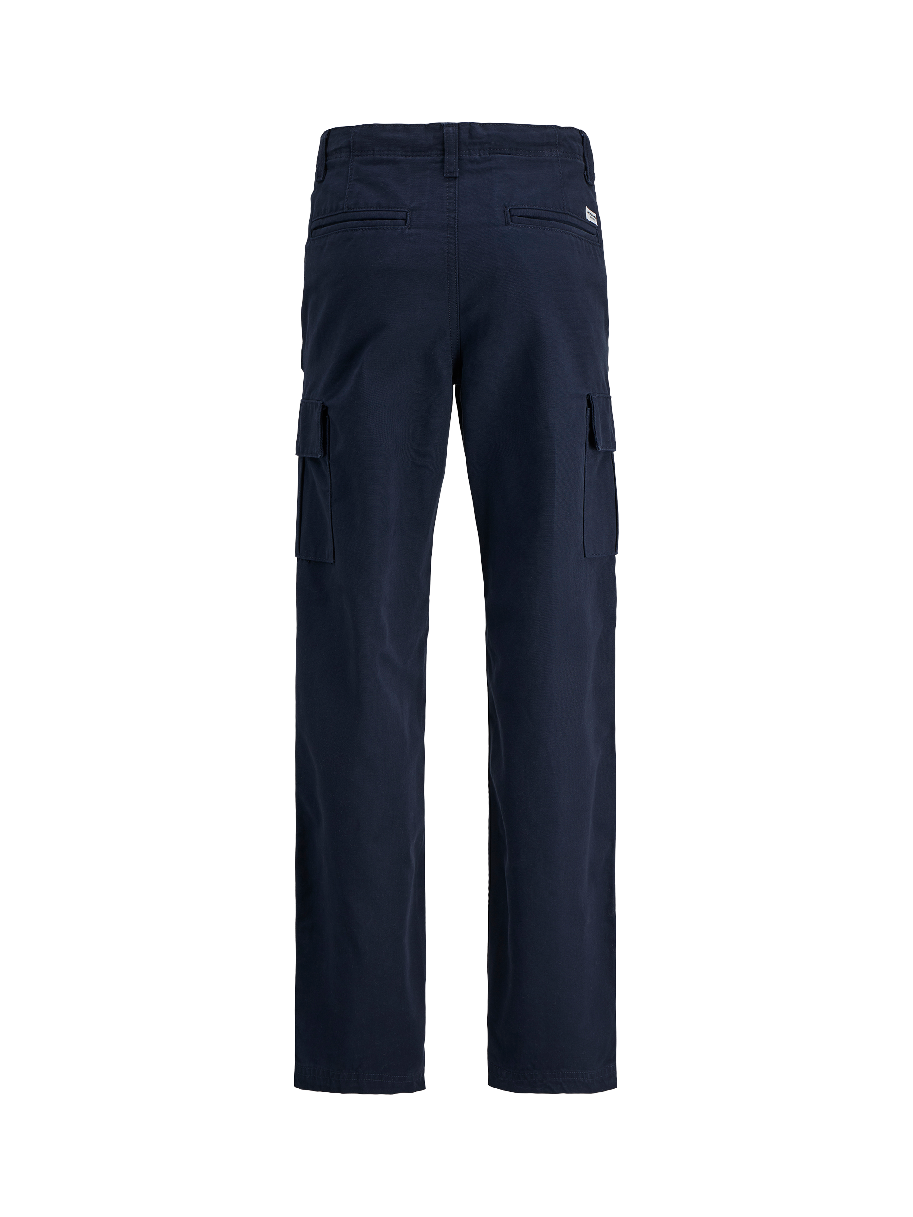 Product image 2 of 2, which shows Jack & Jones Kids' Barkley Cotton Cargo Trousers, Night Sky, 8 years