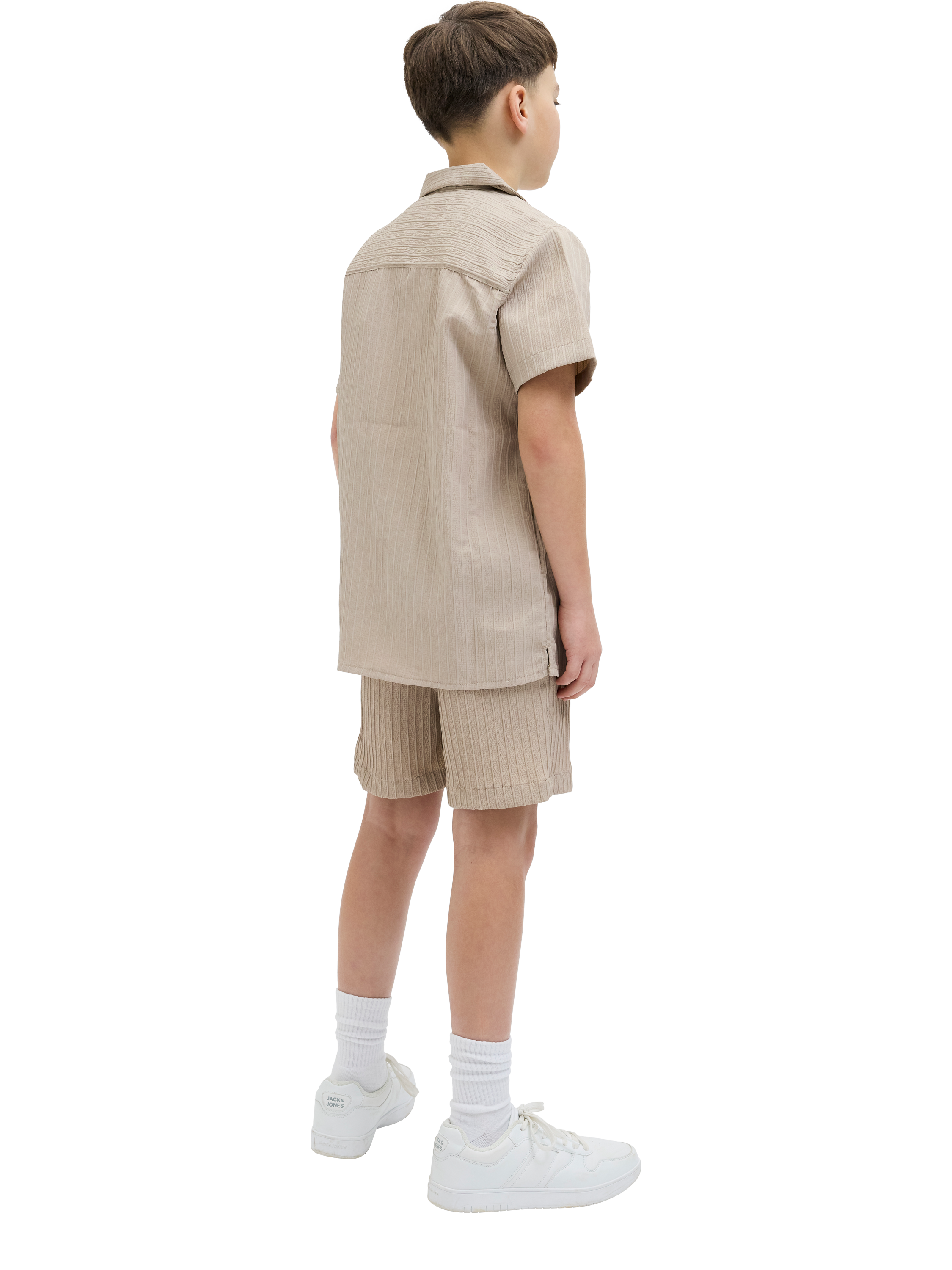 Product image 6 of 7, which shows Jack & Jones Kids' Textured Resort Shirt,, Oxford Tan, 10 years