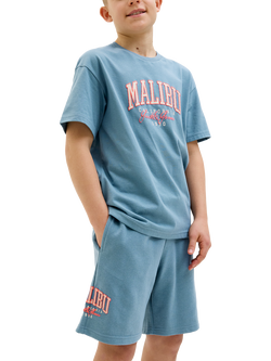 Jack & Jones Kids' Malibu Sweat Shorts, Oceanview - view 2, Oceanview