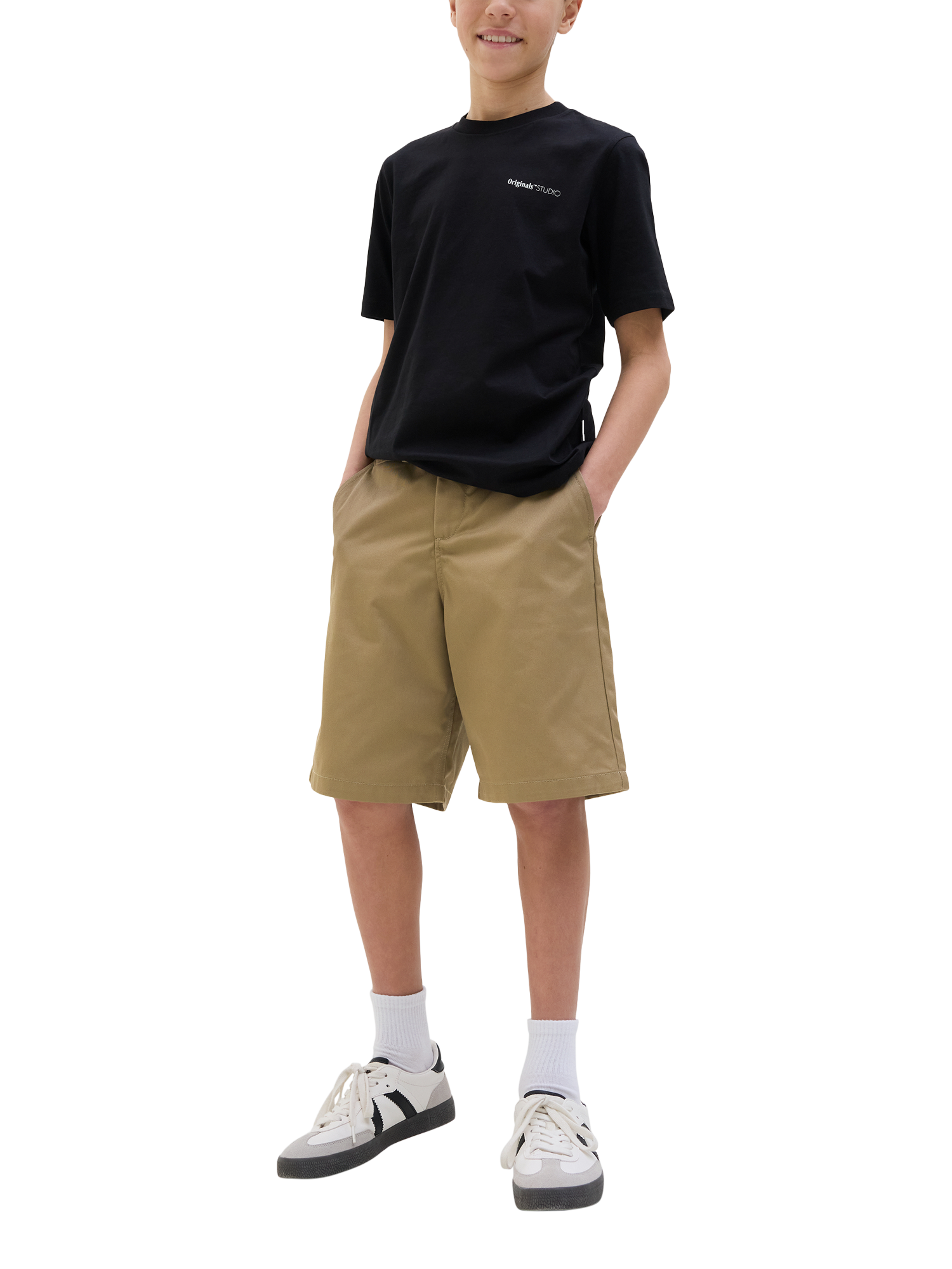 Product image 2 of 6, which shows Jack & Jones Kids' Chino Shorts, Elmwood, 8 years