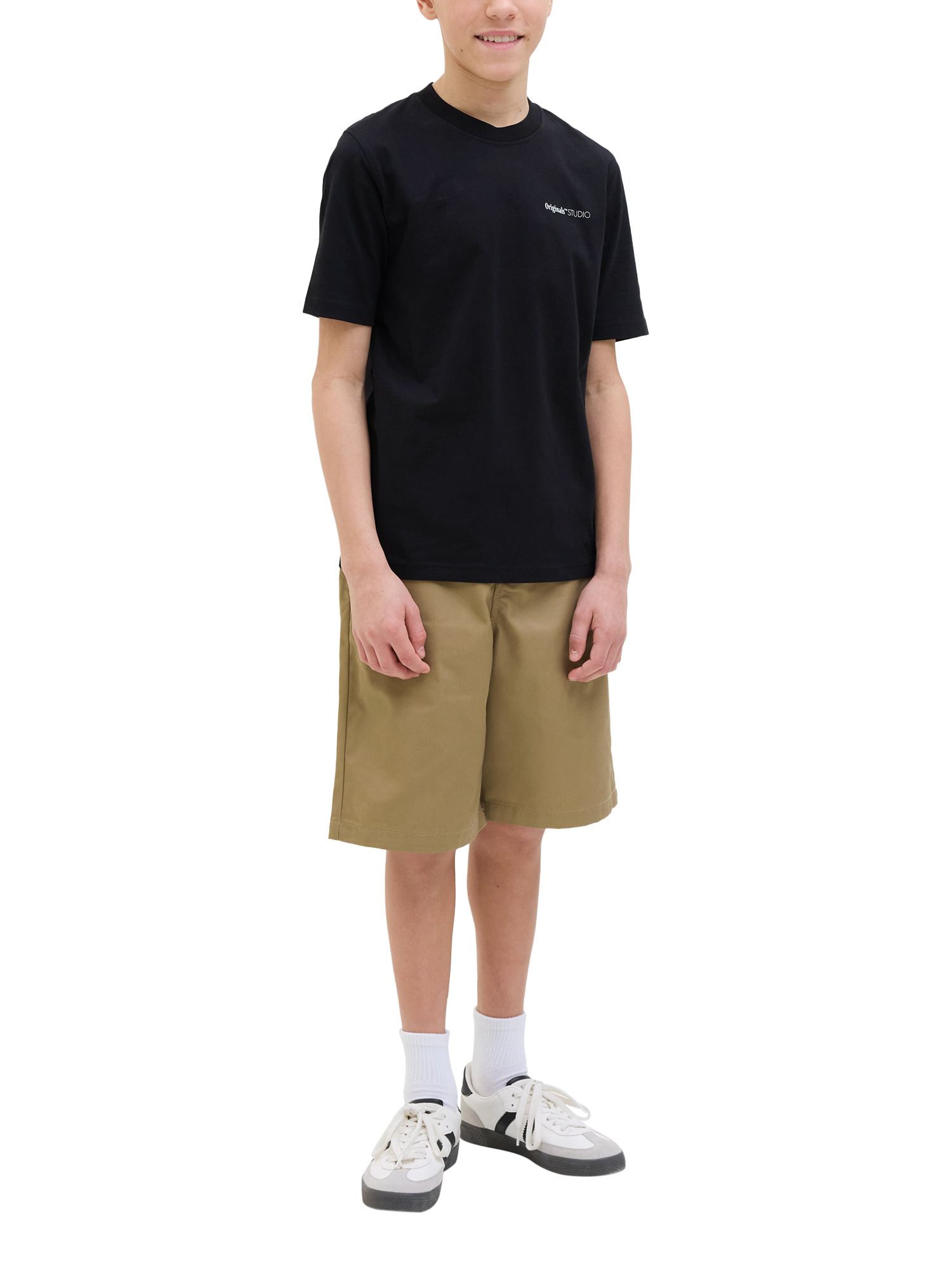 Product image 3 of 6, which shows Jack & Jones Kids' Chino Shorts, Elmwood, 8 years