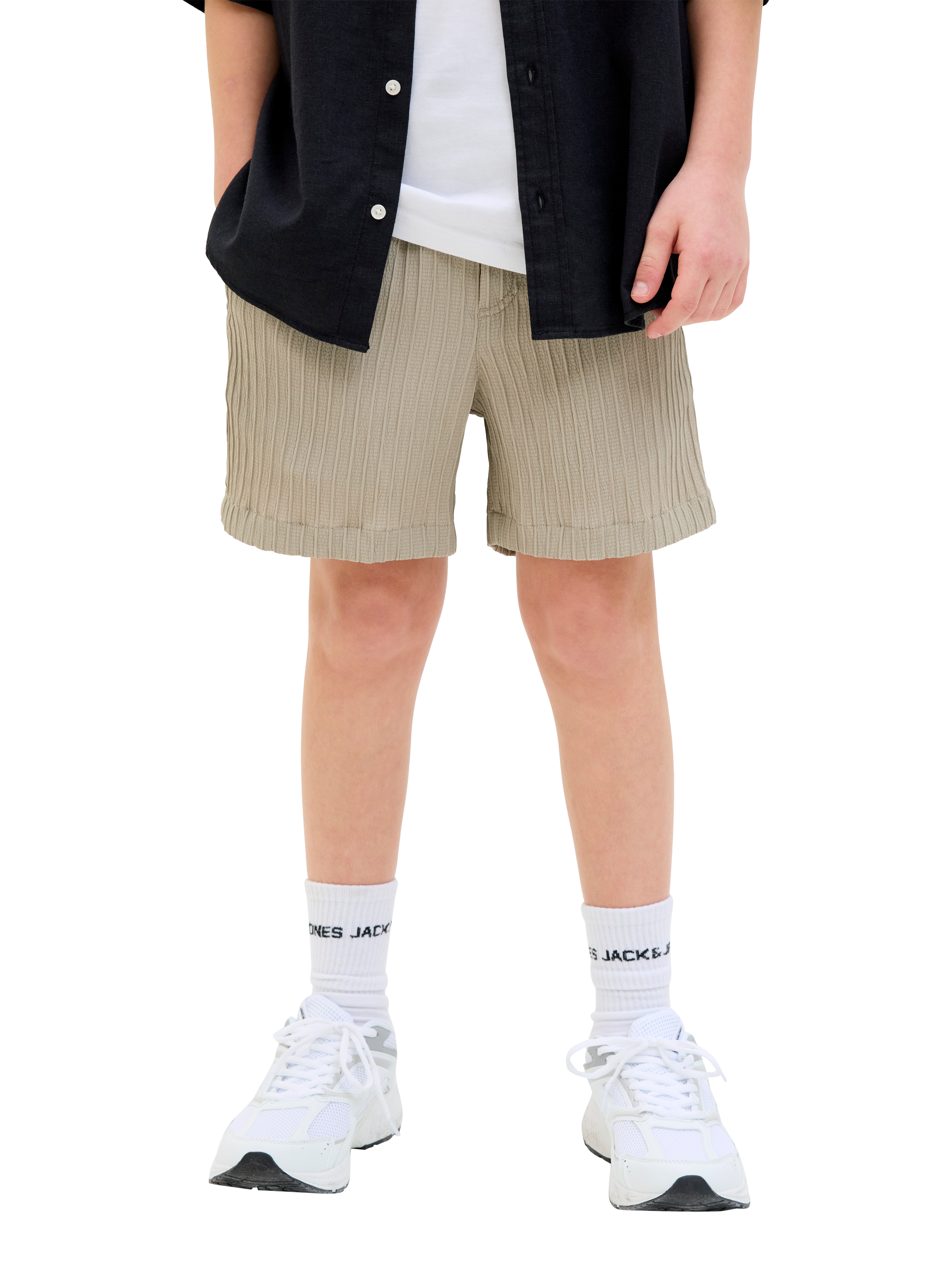 Product image 3 of 6, which shows Jack & Jones Kids' Jogger Shorts, Oxford Tan, 10 years