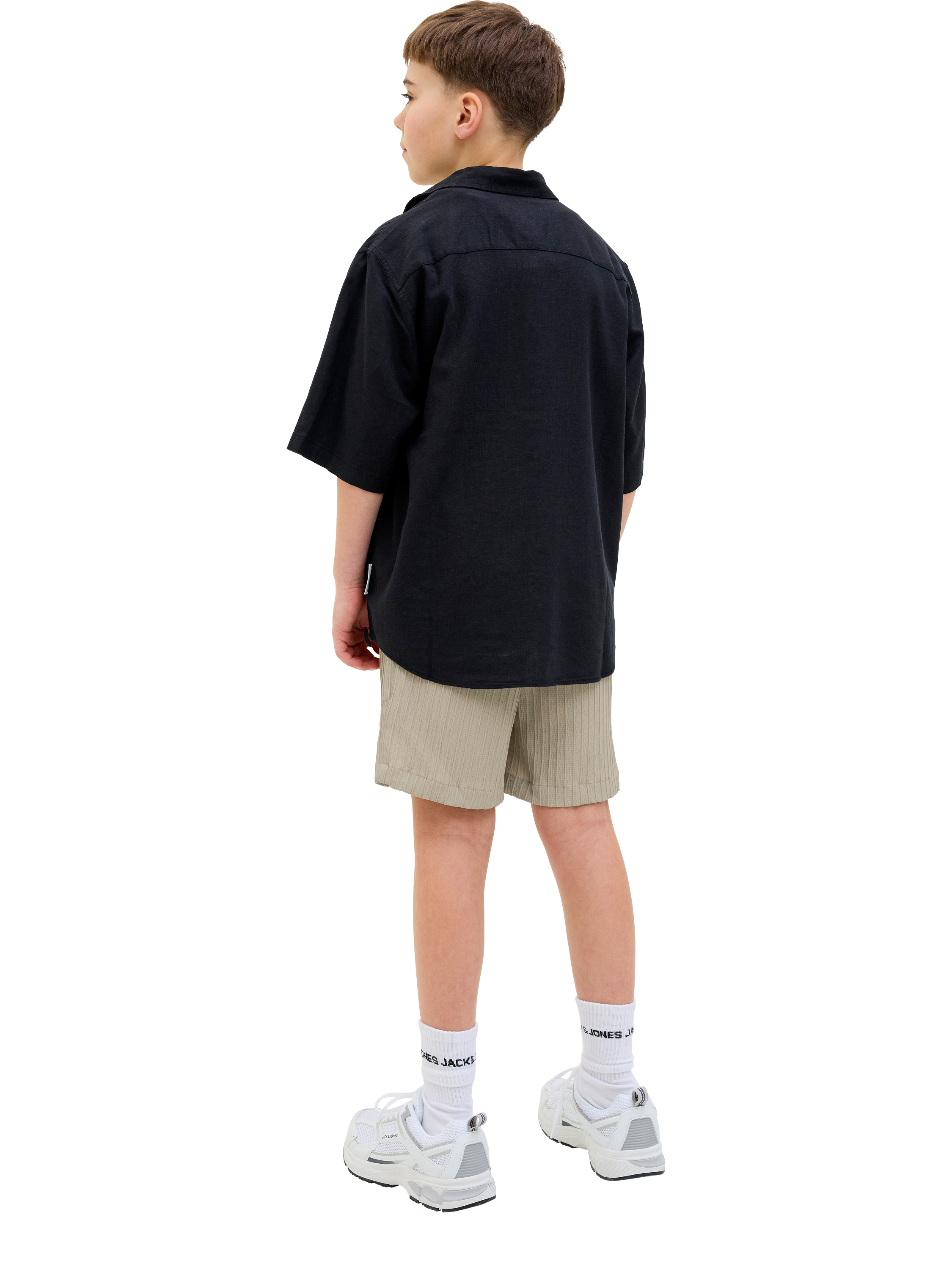 Product image 6 of 6, which shows Jack & Jones Kids' Jogger Shorts, Oxford Tan, 10 years